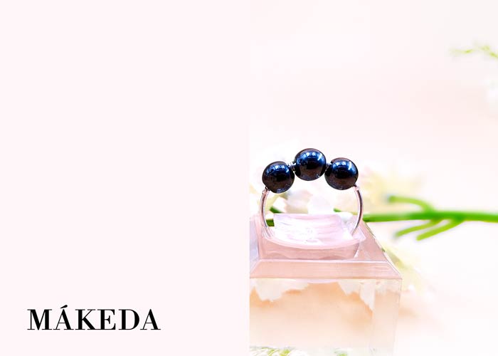Makeda joyeria, Anillo Ajustable Chapa de Oro o Plata y Acerina