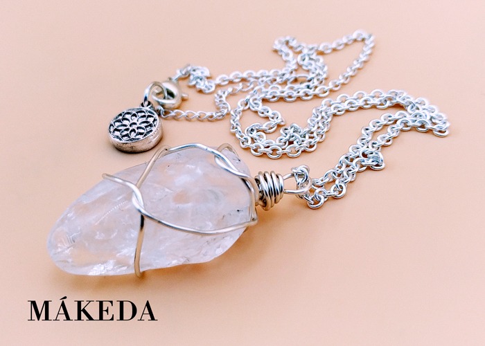Makeda joyeria, Dije Cuarzo Cristal