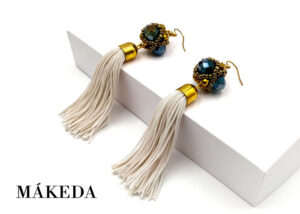 Makeda Joyeria, Maxi Aretes Bresca de Cristal