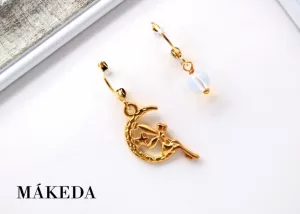 Aretes Piedra Luna y Hada