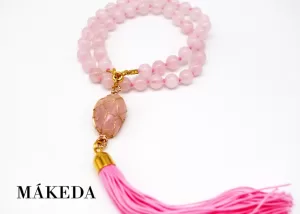Japa Mala Cuarzo Rosa